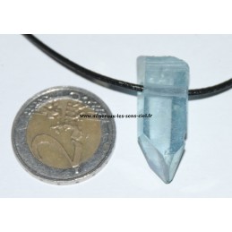 pendentif pointe aqua aura brute