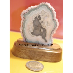 Stalactite Amethyste brute socle bois
