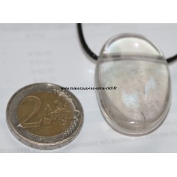 pendentif galet pierre angel aura