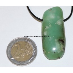 Pendentif galet pierre Chrysoprase Qualité Extra