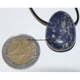 pendentif goutte pierre dumortierite
