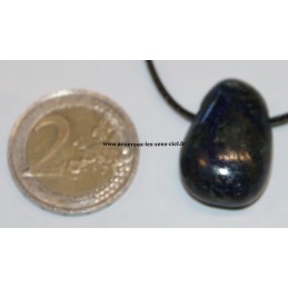 pendentif goutte pierre azurite malachite