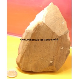 plaque de citrine pierre brut