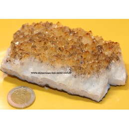 plaque de citrine pierre brute