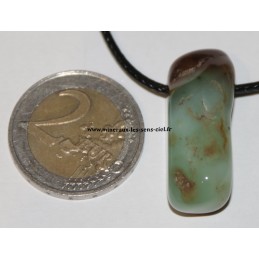 pendentif chrysoprase pierre roulée