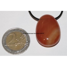 Pendentif Goutte Cornaline