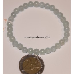 Bracelet Boules 6mm Aigue Marine