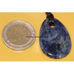 pendentif plat pierre sodalite