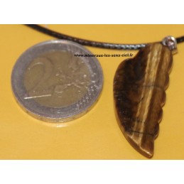 pendentif oeil de tigre aile d'ange pendentif oeil de tigre aile d'ange