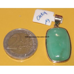 pendentif chrysoprase sur argent