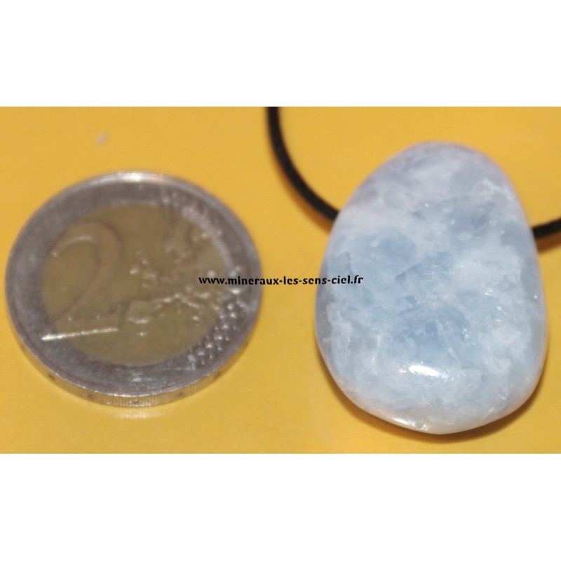 pendentif goutte pierre calcite bleu pendentif goutte pierre calcite bleu