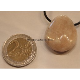 pendentif goutte baryte pierre roulée