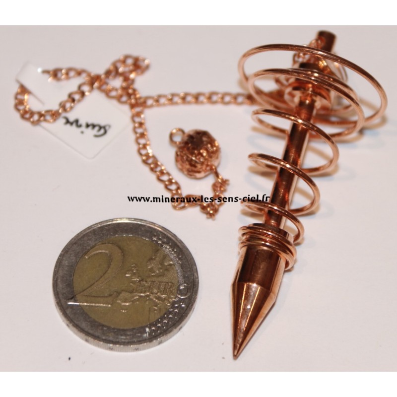 pendentif spirale énergie en laiton cuivré pendentif spirale énergie en laiton cuivré