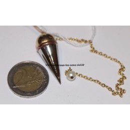 Pendule Conique Témoin Tibétain - 3 métaux