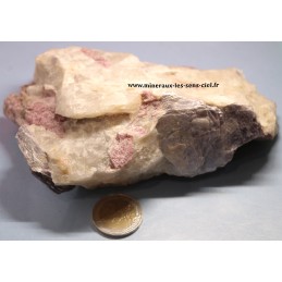 Bloc Rubellite - Mica - Gyps brut 750grs