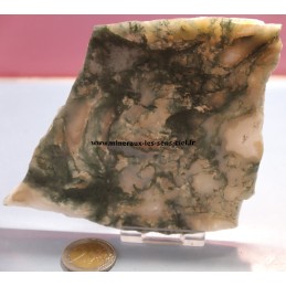 plaque pierre agate mousse brut et poli