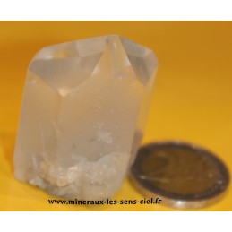 pointe de pierre quartz fumé brute poli