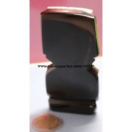 statuette Inca en obsidienne noire