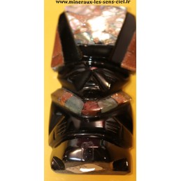 Statuette Obsidienne Noire - Multi pierres 160grs