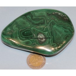 galet pierre malachite poli