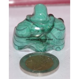 bouddha en pierre malachite du Congo
