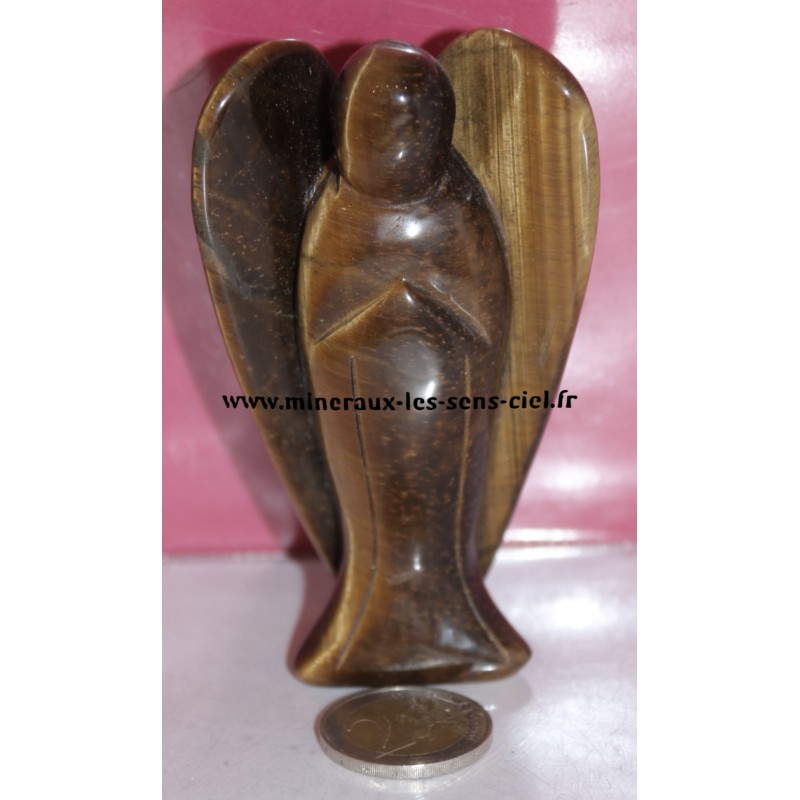 ange 10cm pierre oeil de tigre
