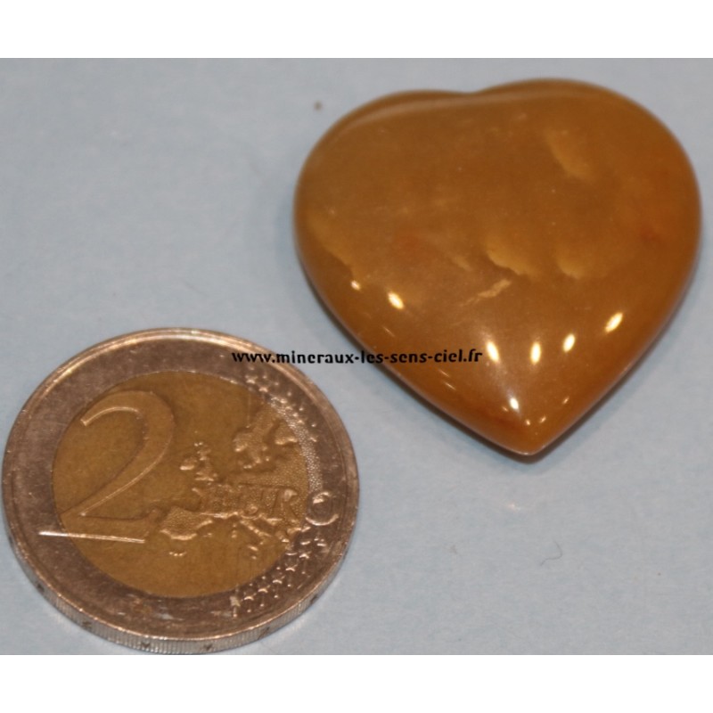 coeur en pierre agate naturelle
