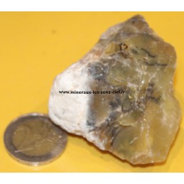 pierre opale jaune brut