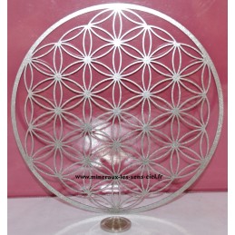 fleur de vie en acier inoxydable