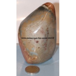 bloc de pierre jaspe imprimé poli du Madagascar