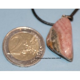 pendentif rhodochrosite pierre roulée