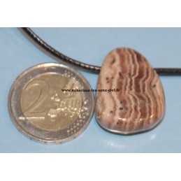pendentif goutte rhodochrosite