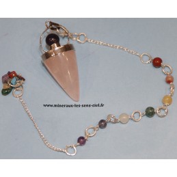 Pendule Cône Quartz Rose...