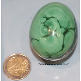 oeuf en malachite poli du Congo