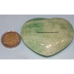 coeur en pierre fluorine verte