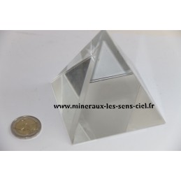 Pyramide 8X8cm en Cristal de verre
