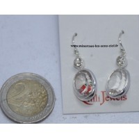 Boucles d'oreille pendant ou puces sur monture argent